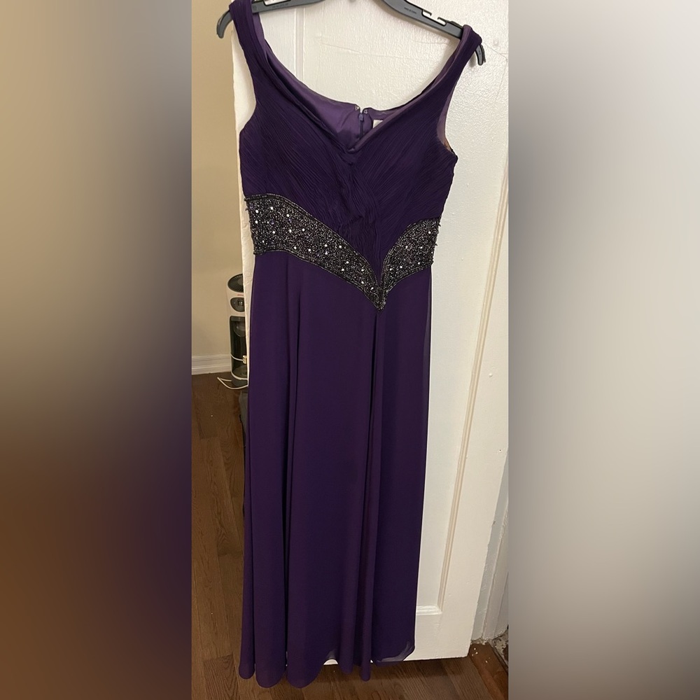 Stunning Purple Beaded Prom Dress